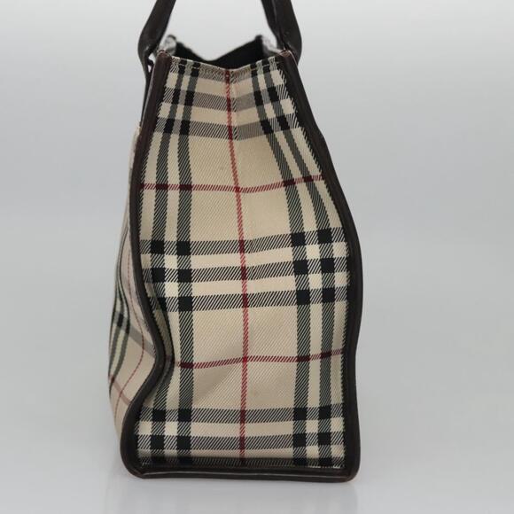 Burberry Nova Check Hand Bag Canvas Beige - Picture 5 of 16